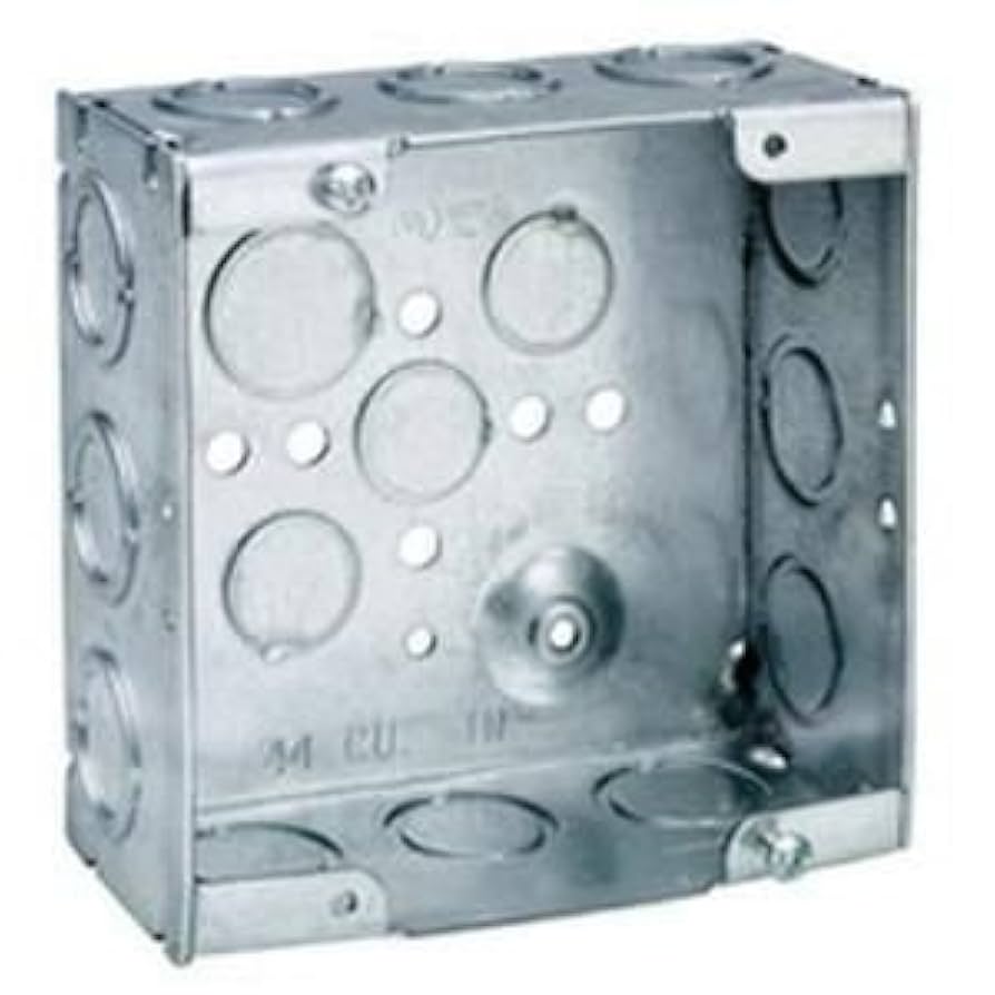 Crouse-Hinds TP558 Steel Outlet Box 4-11/16 Inch x 4-11/16
